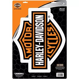 Barnett Harley-Davidson Harley-Davidson Orange Bar & Shield Large Decal 11.5" x 14" 30900