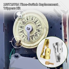 156T1978A Time-Switch Replacement Trippers Kit Compatible with in-termatic T100 Series Mechanical Timers, for Wh40 Electric Water Heater Time Switch 6X Gold Off Tripper - 6X Silver ON Tripper