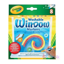 Crayola 58 8165 Washable Window Markers 8 Count