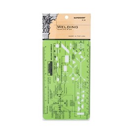Rapidesign Welding Pocket-Size Template, 1 Each (R34)
