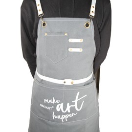 Paintersisters® Adjustable Work Apron for Men and Women with Pockets as Painting Apron Cooking Apron BBQ Apron for Adults Apron