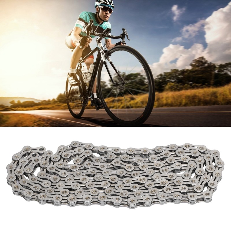 WAKE Bicycle 9 Speed Electroplated Silver Chain Mountain Road Bike