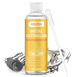 Allony Metal Cutting Oil, Drilling and Cutting Oil, Cooling Lubricant, Drilling Oil with Dropper, Suitable for Sawing, Milling, Turning, Threading, Reduces Wear, Lubrication and Cooling, 120 ml