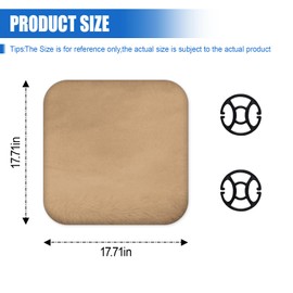 UHANBUT Sheepskin Car Seat Cushion, Soft Faux Fur Auto Seat Cover, Breathable Comfort Seat Protector Pad, Fluffy Non-Slip Winter Driver Seat Cover for Car, Truck, Office, Home Decoration (Camel)