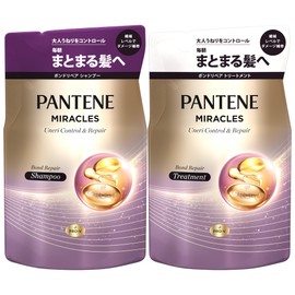 Pantene Miracle Wave Control & Repair, Shampoo & Treatment, Refill, 12.8 oz (350 g) + 12.8 oz (350 g) + 12.8 oz (350 g)