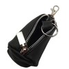 GENUINE LEATHER KEY BAG 1 Compartment in Black Made in