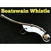 MILTEC Boatswain Whistle by MILTEC High Pitched Notes Navy Silver Nautical Bosun Pipe