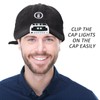 Mudder 2 Pieces LED Clip on Cap Lights USB Rechargeable