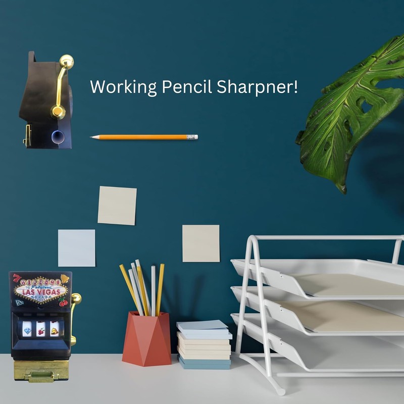 Slot Machine Magnet Pencil Sharpner Las Vegas Casino Party Decorations