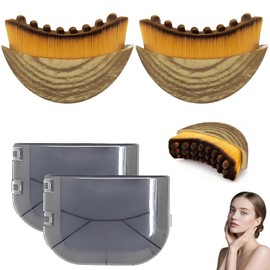 Lymphatic Drainage Brush 2PCS, Lymphatic Face Brush, Delicate and Skin-Friendly, Soft and Comfortable to The Touch