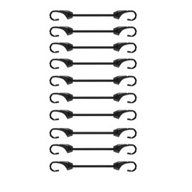 Joneaz Mini Bungee Cords with Hooks 4 inch, 10-Piece, UV Resistant, 5 mm Diameter Rubber Cord…