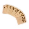 Set of 8 Raclette Coasters with Engraving, Calories (German Language)