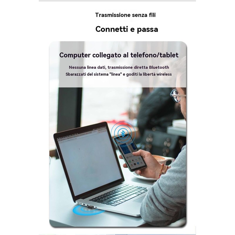 calonny USB 5.4 Bluetooth Adapter, Bluetooth Stick for PC Laptop