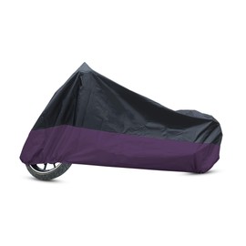 REPAIROCK Motorcycle Cover Bike All Season Waterproof Dustproof Protective Outdoor Motorbike Rain Cover 190T XL Black Purple for Harley Sportster 883 1200 Dyna Touring Auto Replacement Parts