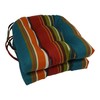 Blazing Needles Spun Polyester Patterned Outdoor U-Shaped Tufted Chair Cushions
