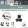 Ilyapa 12 Pack Hinge Pin Oil Rubbed Bronze Door Stops