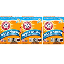 Arm & Hammer Baking Soda Fresh-n-Natural Odor Eliminator, 12 oz (Pack of 3)