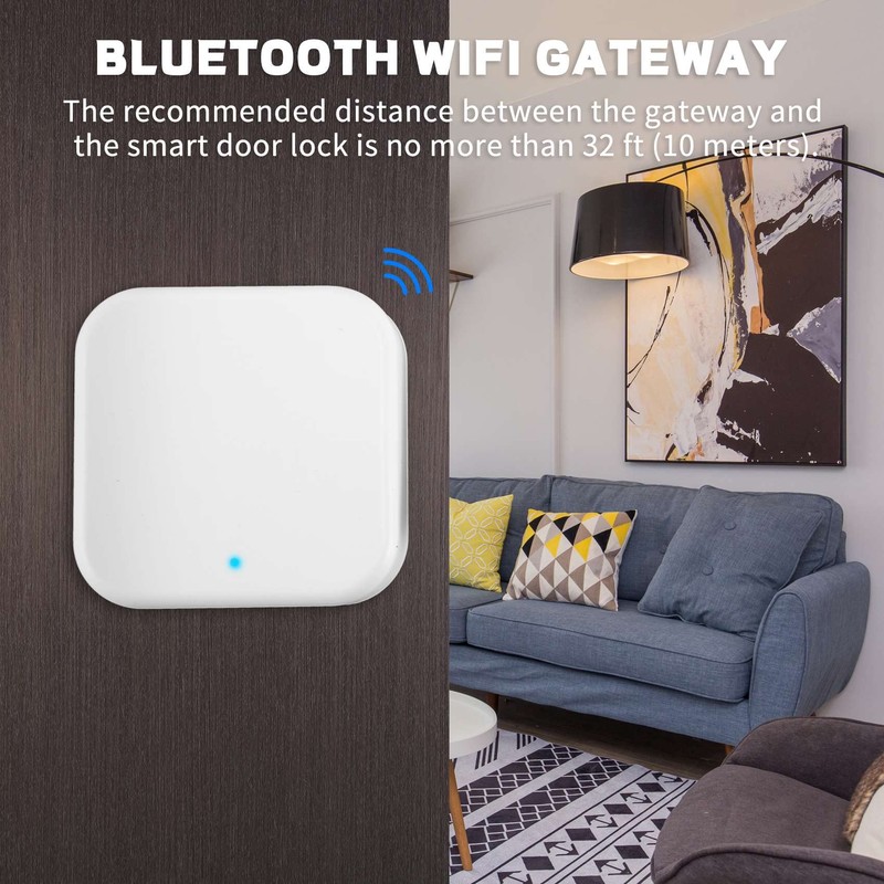 Geieold WiFi Gateway Bridging Hub, Bluetooth Remote Control Fingerprint Password