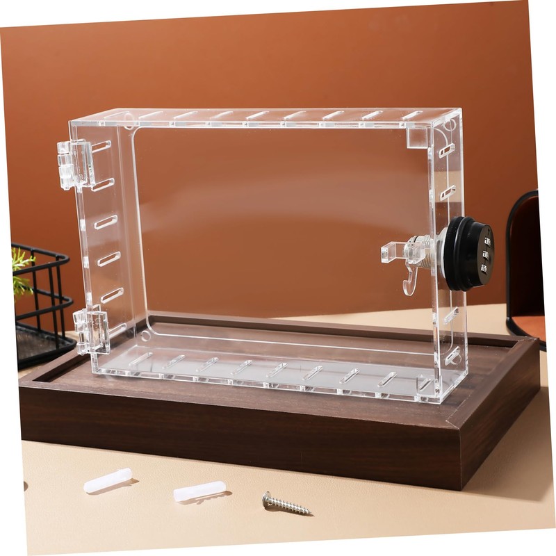Gadpiparty Thermostat Lock Box with Combination Transparent Protective Cover for