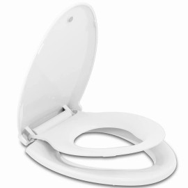 Kohler, American Standard, Toto, Crane, Elijer, Caroma Elongated Toilet Seat with Built-in Potty Training Seat Magnetic Toilet Seat Lid