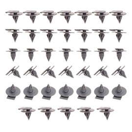 40 X Car Trim Clips Plastic Panel Clips Car Retainer Clips Compatible with Mini One S Cooper R50 R52 R53 R55 R56 Grey Plastic Exterior