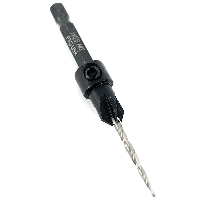 FTG USA Countersink Drill Bit for Wood with Tapered Drill