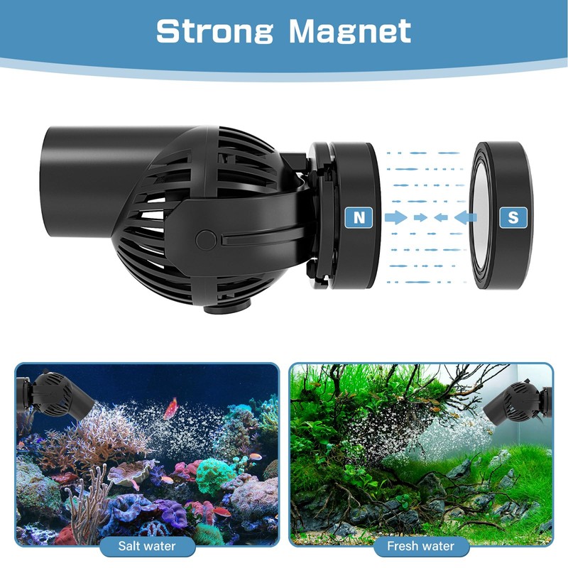 hygger Wave Pump for Aquarium, 3000L/H 4W Flow Pump Aquarium,