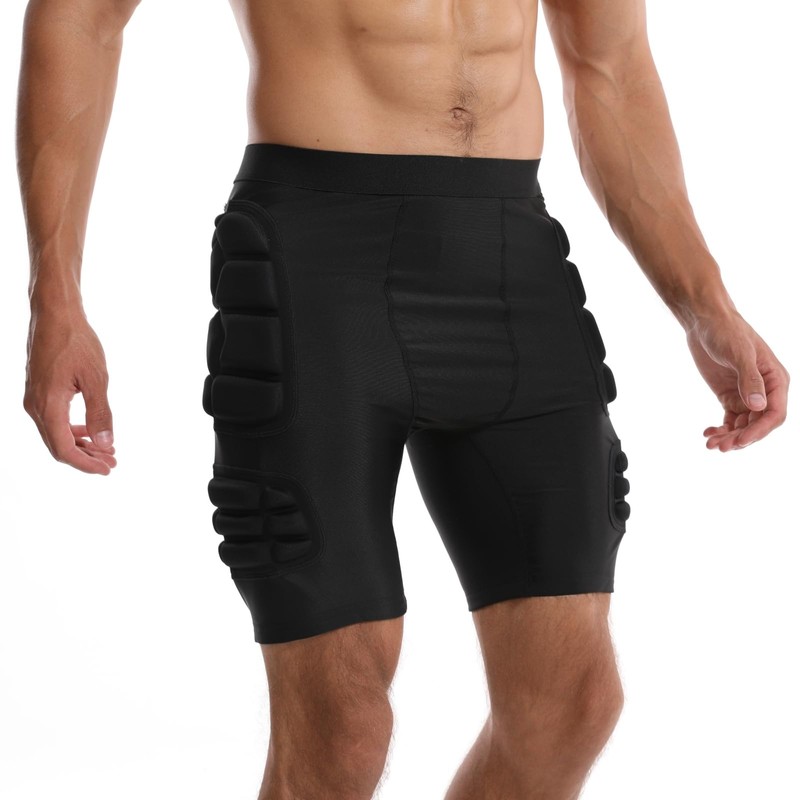 Topeter Impact Sliders Undershorts, Compression Padded Shorts for Soccer, Football,