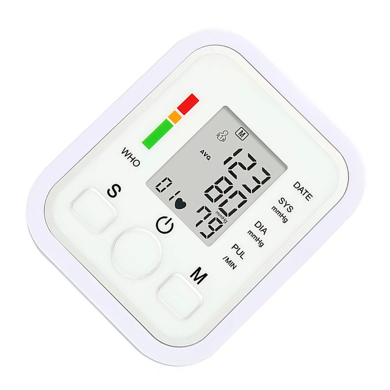 Household Electronic Arm Sphygmomanometer Backlight Blood Pressure Meter Monitor English