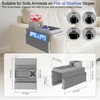 KindGa Couch Cup Holder Tray，Super Large Silicone Sofa Armrest Tray