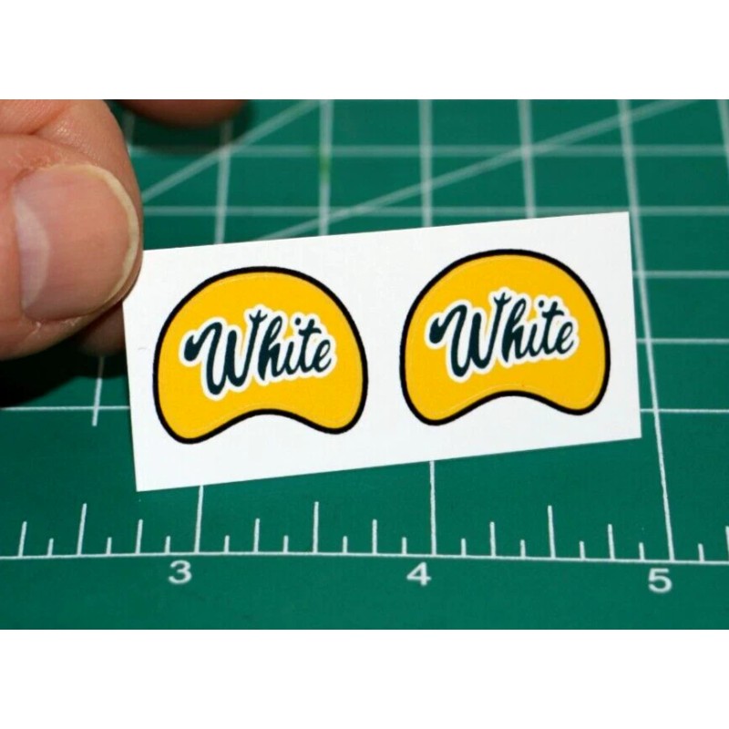 Ed White Commanders Football Gumball Helmets *DIECUT DECALS ONLY* High