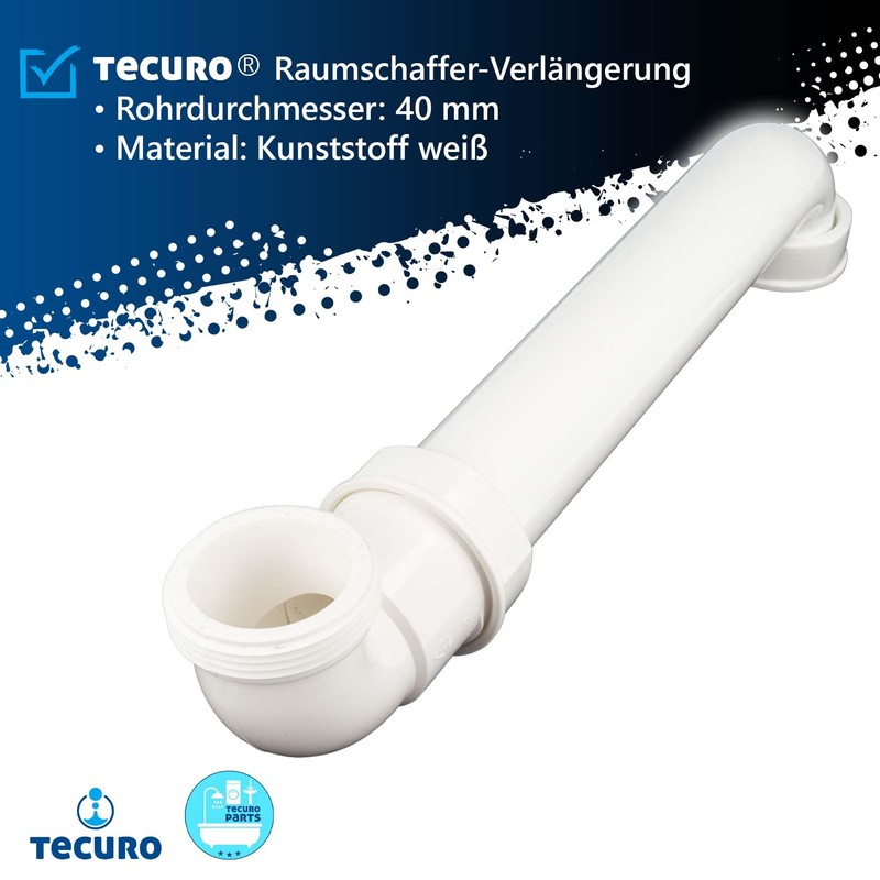 tecuro Raumschaffer Sink Siphon Extension - Space Saving for Kitchen