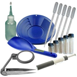 GGB14 14" Blue Gold Pan Panning Kit