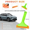 KVAEY Small Silicone Window Squeegee, 5.9 Inch Car Windshield Water