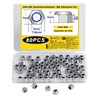 TA-VIGOR 80Pcs M4 Nylon Hex Lock Nuts, 304 Stainless Steel