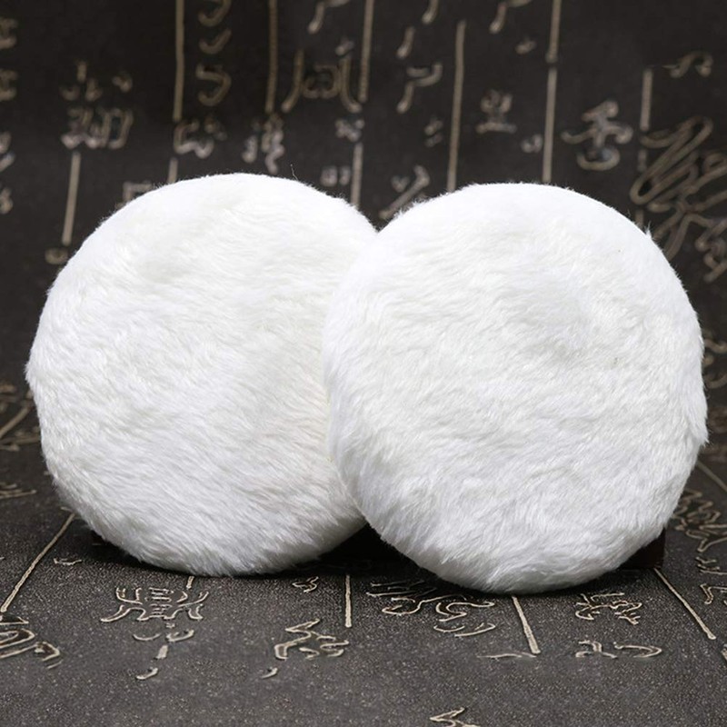 Lurrose White Soft Plush Powder Puff Fluffy Powder Puff with
