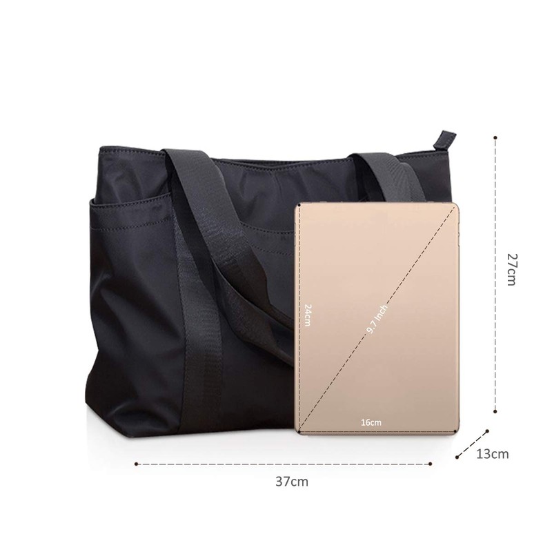 NICOLE & DORIS Nylon Tote Bag for Women Large Shopper