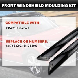 Windshield Pillar Trim Front Right Passenger Side Exterior Molding Pair Compatible with 2014-2019 Kia Soul 86180-B2000 Kia Soul Windshield A-Pillar Trim