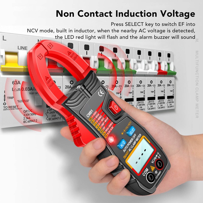 Digital Clamp Meter Multifunctional AC DC Ammeter Smart Auto Ranging