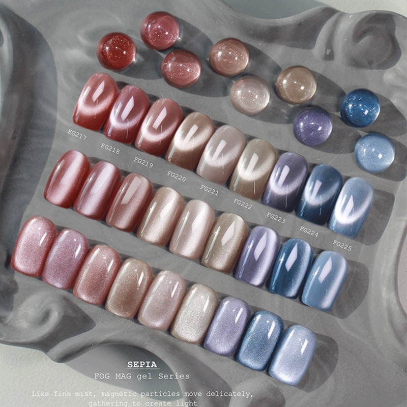 classic nail From the Nail Magnetic Gel Sepia 9-piece set