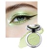 Mint Glow Glitter Eyeshadow, Holographic Iridescent Highlighter Eye Shadow