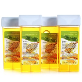 liddy Dance Liddy Dance Hair Removal Wax Roller Refill Kit - Soft Wax Cartridges for Body, Leg and Arm Waxing (3.52 oz, 4 Pack)