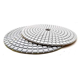 2pcs 7" inch 180mm Diamond Polishing Pads Grits for Granite Concrete Marble Polishing Wet/Dry 500#
