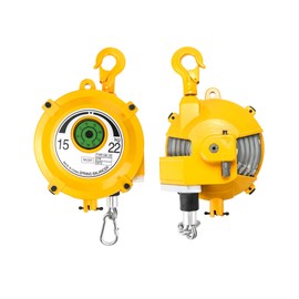 QWORK Spring Balancer, 33-49lbs (15-22kg) Retractable Balancer with 5 Ft Long Wire Rope and Hook, Retractable Spring Tool Hanging Holding Equipment