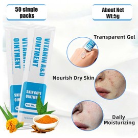 Gakonp 50pcs Tattoo Aftercare Ointment Vitamin A&D Moisturizing Gel