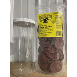 Old Trapper Beef Jerky Rounds In A Jar Teriyaki