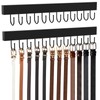 HOMEBROS Belt Hanger Wall Mount, Wooden Closet Belt Organizer with