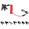 WADY Universal Boat Safety Lanyard Kill Switch Cord with 7
