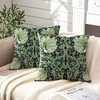 HUASHUZI Cushion Covers William Morris 45x45cm Green Leaf Decorations Double