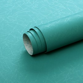 Safiyya Teal Silk Peel and Stick Wallpaper - Textured Teal Contact Paper - Boho Wallpaper for Bedroom - 78.7"x 15.7"